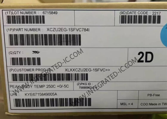 XCZU2EG-1SFVC784I Zynq UltraScale+ MPSOC EG Σύστημα στο Chip Field Προγραμματισμένη Πύλη FPGA