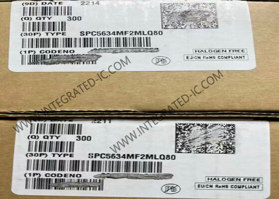 SPC5634MF2MLQ80 32-Bit Μικροελεγκτής Μονού Πυρήνα MCU 80MHz 1.5MB FLASH LQFP144
