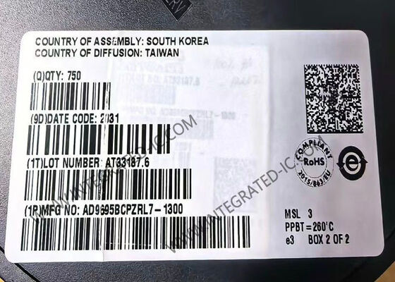 AD9695BCPZRL7-1300 Ολοκληρωμένο Κύκλωμα 14-Bit 1300 MSPS Διπλός Αναλογικο-Ψηφιακός Μετατροπέας