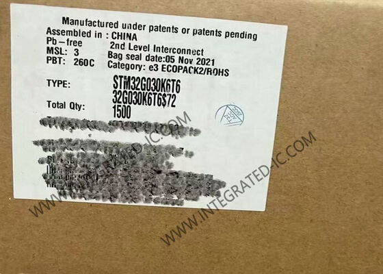 Μικροελεγκτής STM32G030K6T6 MCU 32-bit Μικροελεγκτής IC 64MHz Κύριας Γραμμής MCU