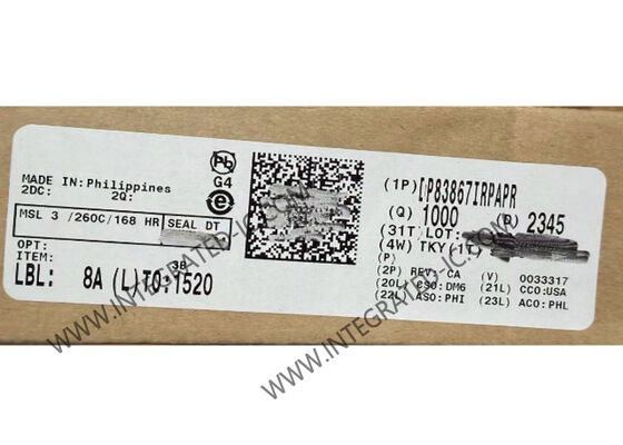 DP83867IRPAPR Ethernet IC 157mA Υψηλής Ασφάλειας Gigabit Ethernet PHY Πηρακτήρας