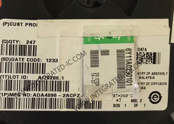 ADA4896-2ACPZ Integrated Circuit Chip Low Noise Rail-to-Rail Output High Speed Voltage Feedback Amplifier LFCSP-8 Ηλεκτρονική συσκευή που χρησιμοποιείται για την προώθηση της πρόσβασης σε ηλεκτρονικά συστήματα